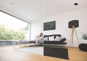 Rendering Zehnder ComfoValve Luna E125 Comfortable indoor ventilation Angled view