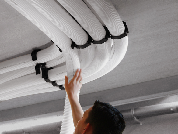 Photograph Zehnder ComfoFix Link CT Comfortable indoor ventilation Bottom view