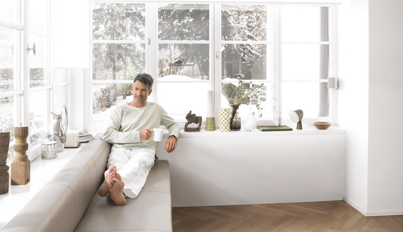 Stock Content Zehnder ComfoValve Luna S125 Comfortable indoor ventilation Front view