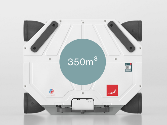 Cut-Out Zehnder ComfoAir Flex 250 Comfortable indoor ventilation Front view