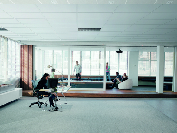 Office, Woman, Closed ceilings