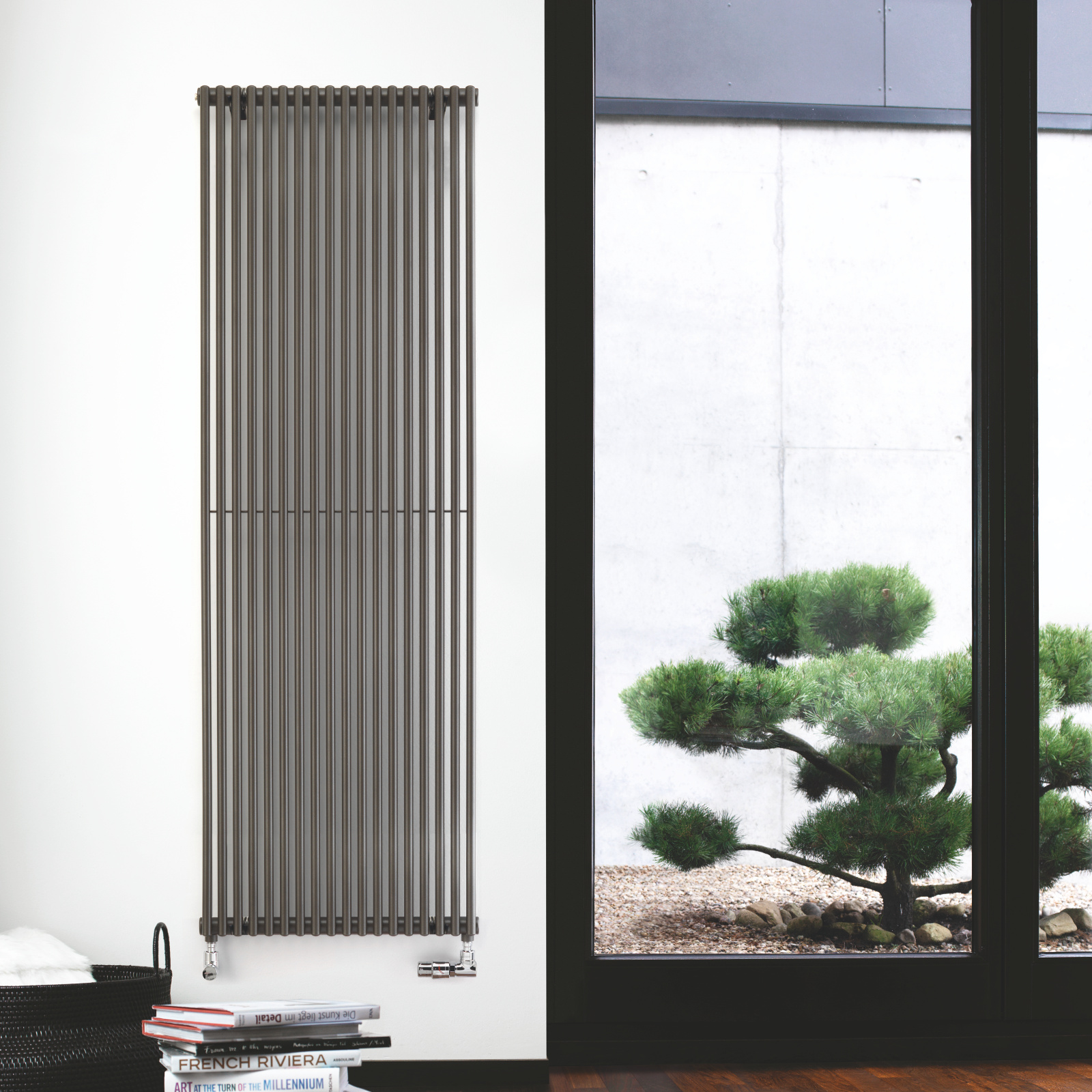 Zehnder_RAD_Kleo-HY_vertical_print+web Rendering Zehnder Kleo Decorative radiator Front view