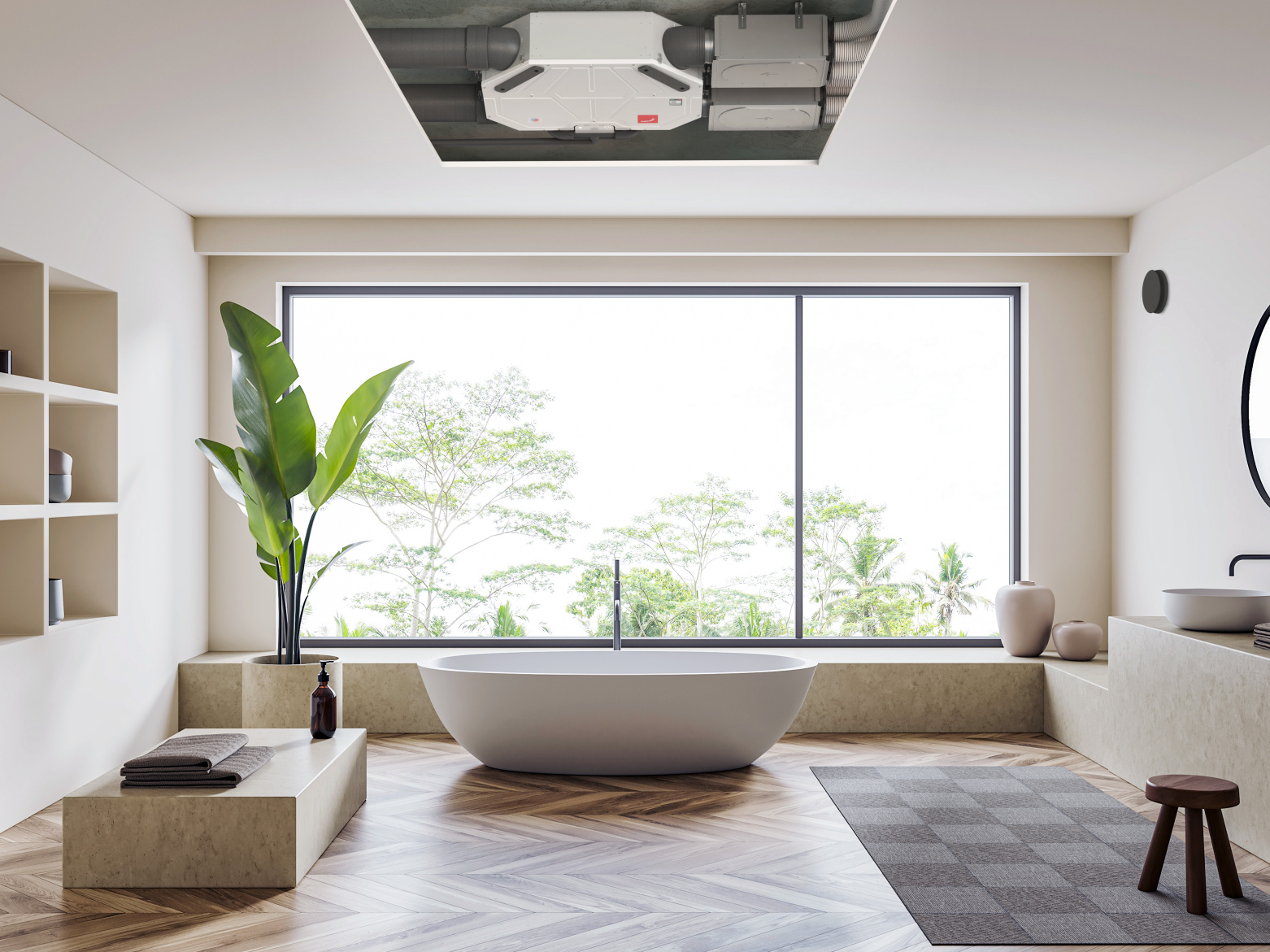 Stock Content Zehnder ComfoAir Flex 250 Comfortable indoor ventilation Front view