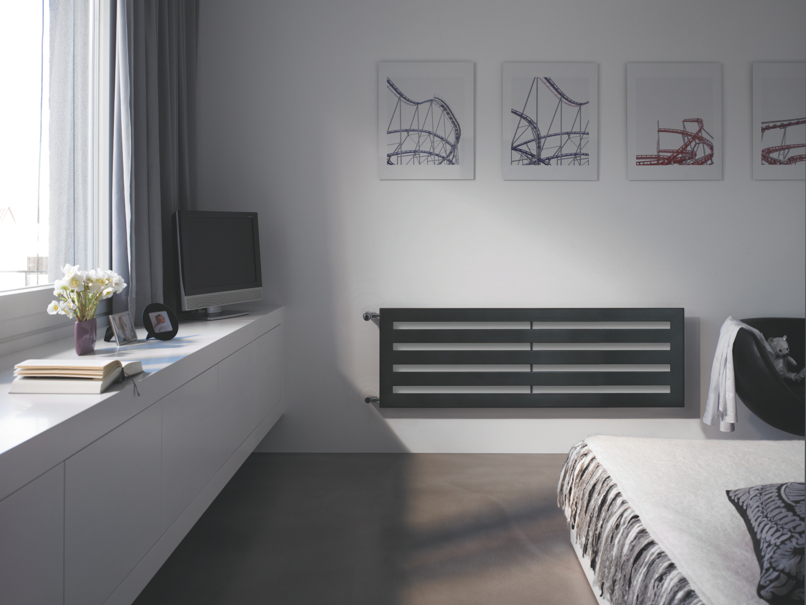 Rendering Zehnder Metropolitan Decorative radiator Front view