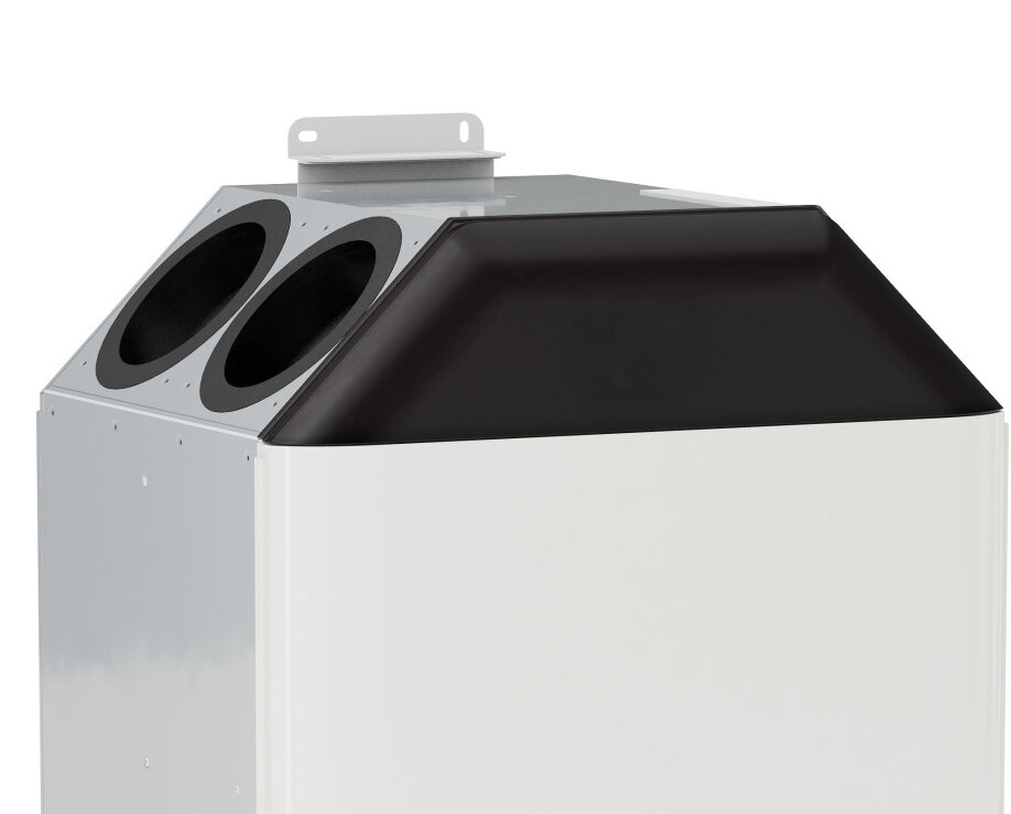 Cut-Out Zehnder ComfoClime Q Comfortable indoor ventilation Angled view