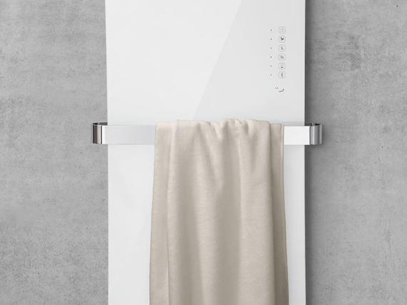 Rendering Zehnder Folio Glass Decorative radiator 