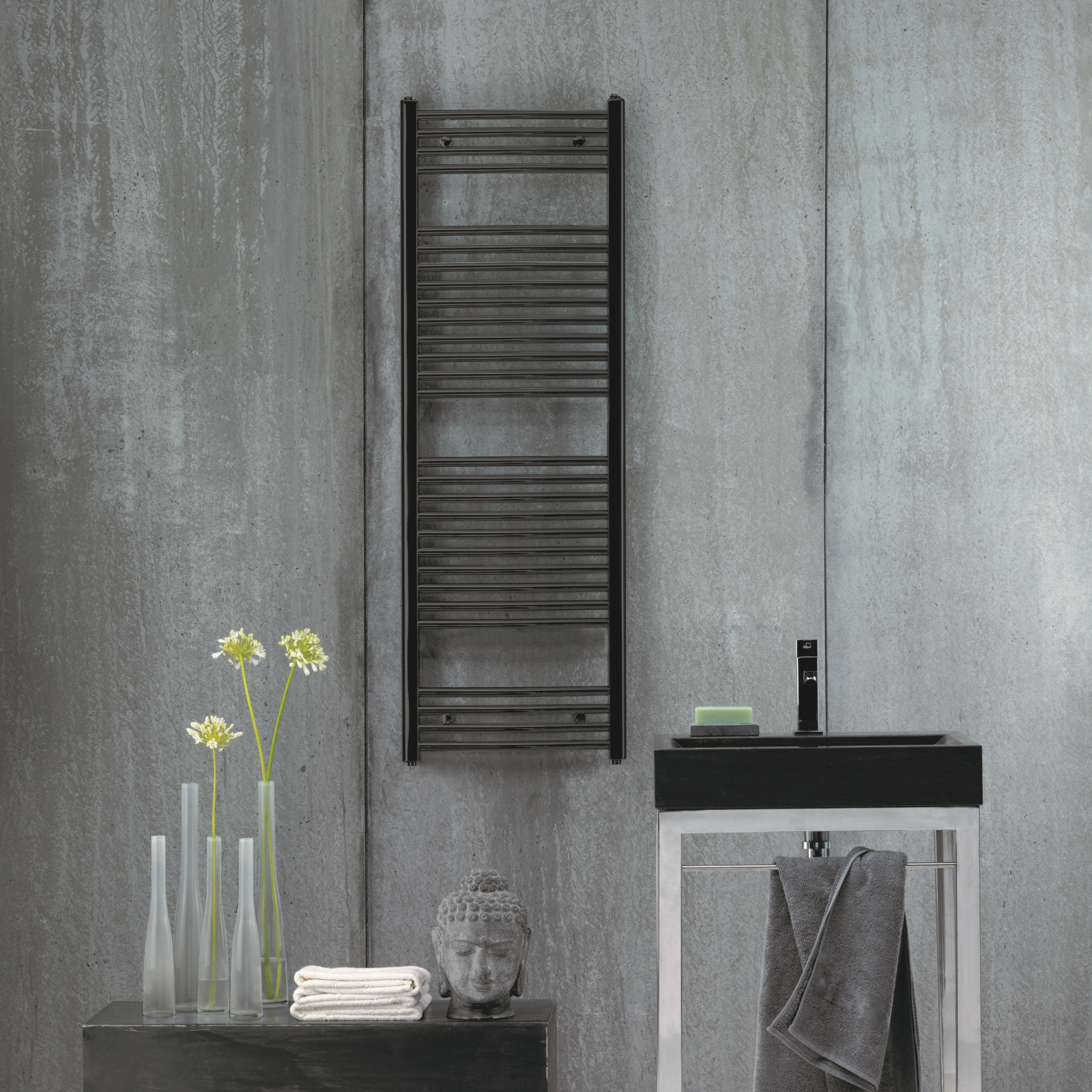 Rendering Zehnder Aura Decorative radiator Front view