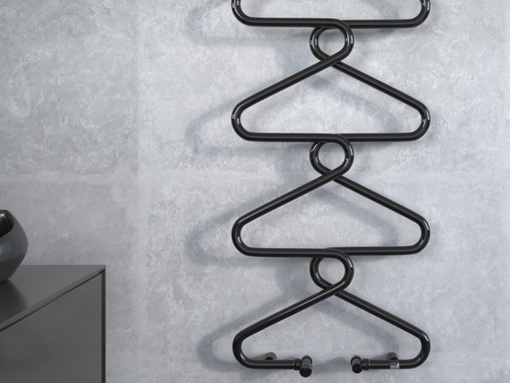 Zehnder_RAD_Archibald-HY_120_050_JetBlack_Milieu_bathroom_Closeup1 Rendering Zehnder Archibald Decorative radiator Front view